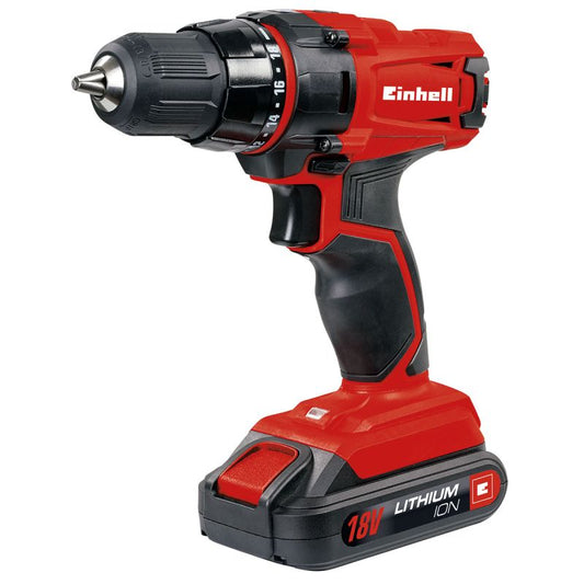 Einhell Akku-Bohrschrauber TC-CD 18-2 Li 1 Akku 3-teilig