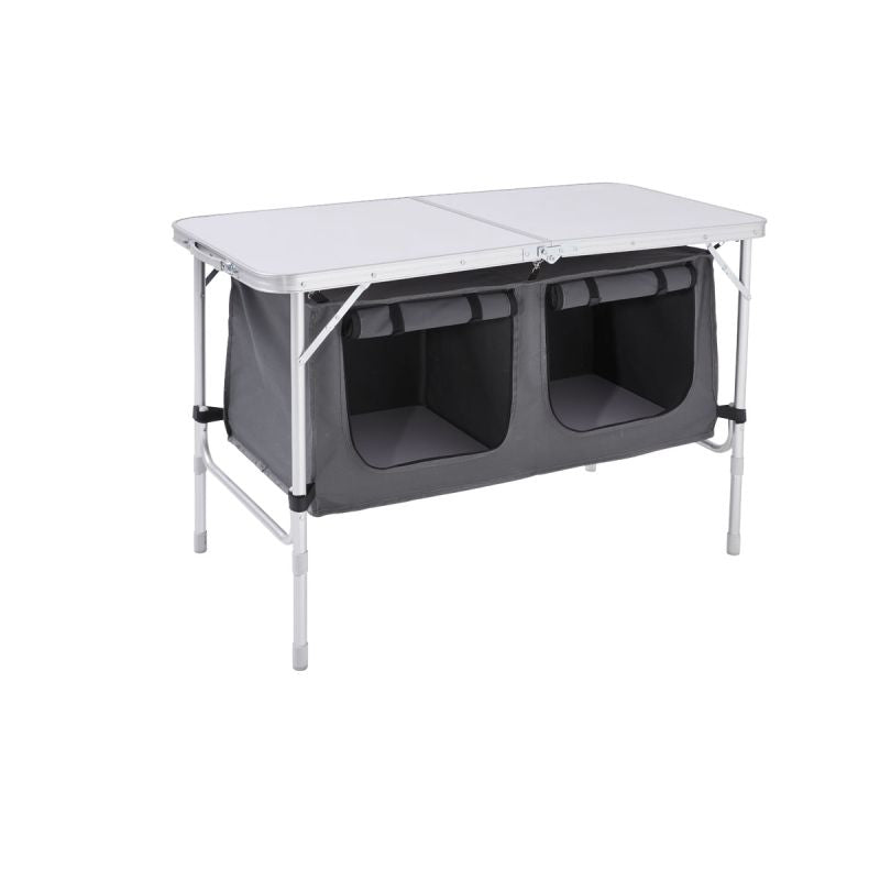 Haveson Camping-Tisch mit Ablagefächern