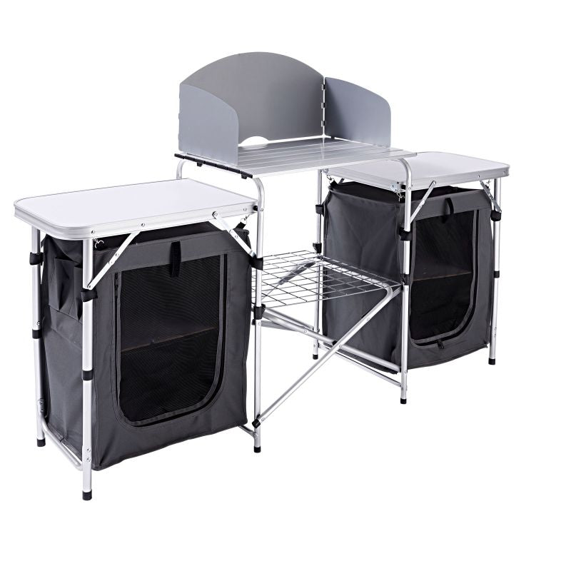 Haveson Camping-Multifunktionstisch Aluminium klappbar