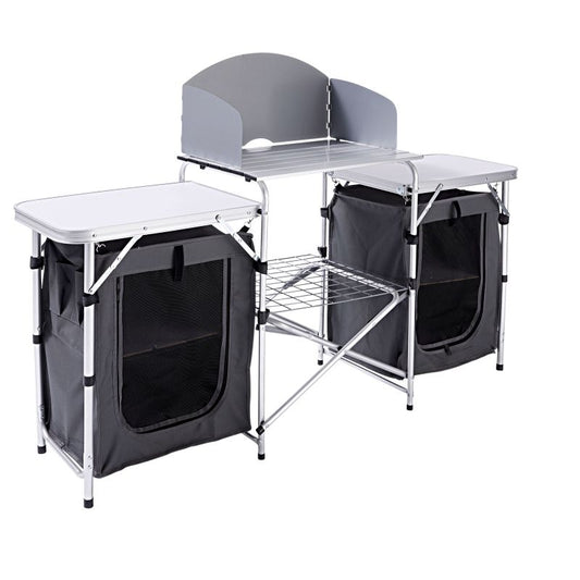 Haveson Camping-Multifunktionstisch Aluminium klappbar