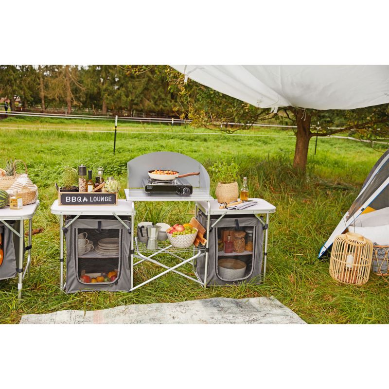Haveson Camping-Multifunktionstisch Aluminium klappbar