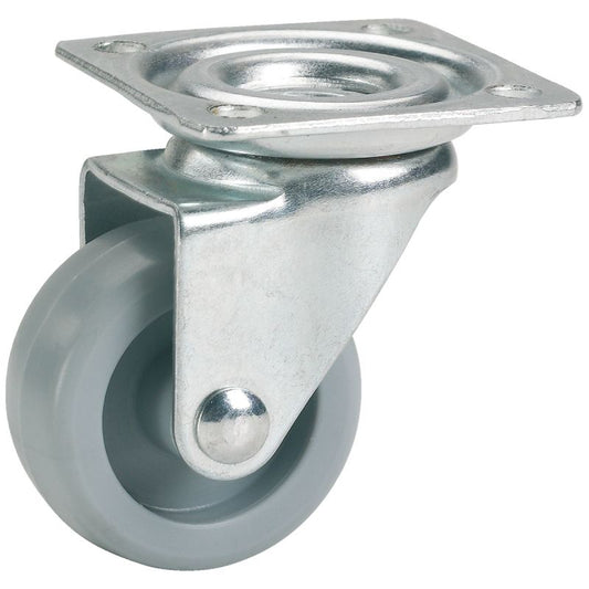 Dörner + Helmer Möbel-Lenkrolle 45 x 17 mm grau