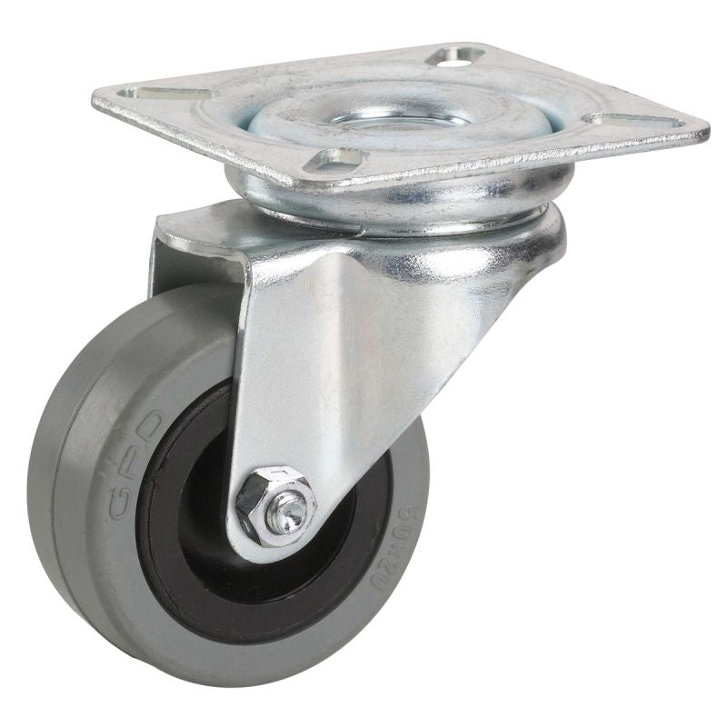Dörner + Helmer Apparate-Lenkrolle mit Gummireifen 50 x 20 mm