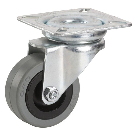Dörner + Helmer Apparate-Lenkrolle mit Gummireifen 50 x 20 mm