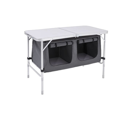 Haveson Camping-Tisch mit Ablagefächern